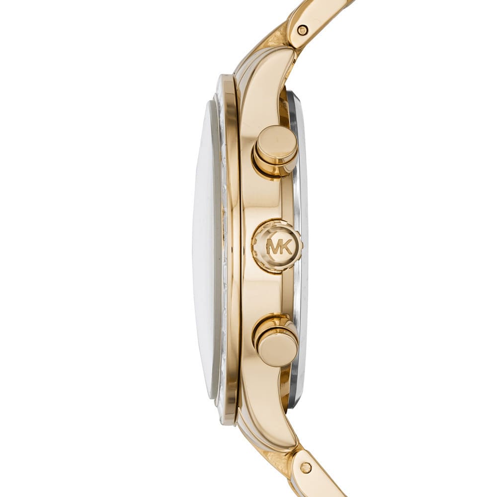 Michael Kors Brinkley Diamonds Gold Dial Gold Steel Strap Watch for Women - MK6187 Buy Now By Michael Kors