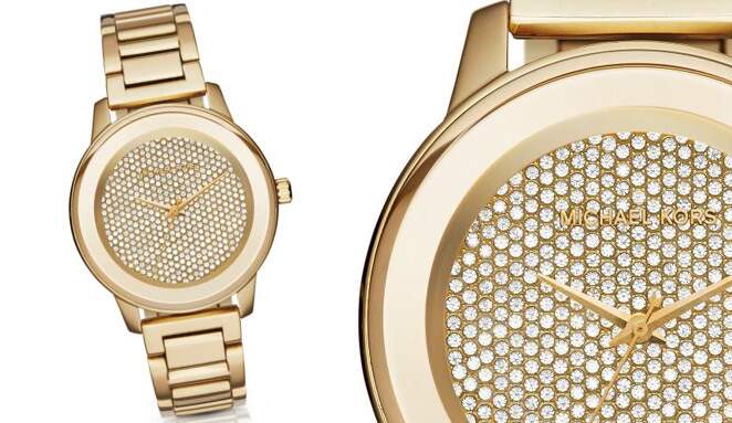 Michael Kors Kinley Gold Dial Gold Steel Strap Watch for Women - MK6209 Buy Now By Michael Kors
