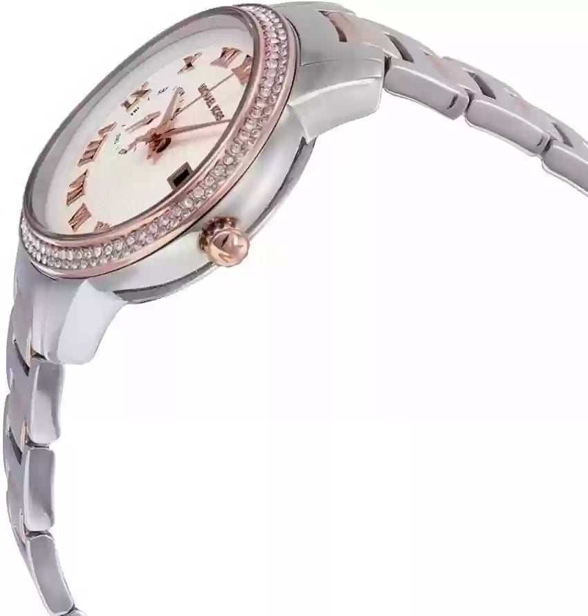 Michael Kors Whitley Analog White Dial Two Tone Steel Strap Watch For Women - MK6228 Buy Now By Michael Kors
