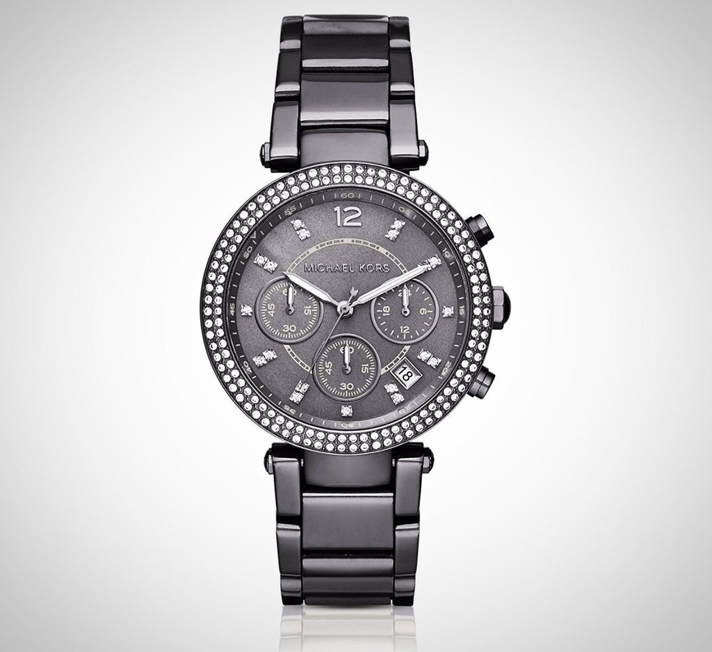 Michael Kors Parker Chronograph Grey Dial Grey Steel Strap Watch For Women - MK6265 Buy Now By Michael Kors
