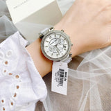Michael Kors Parker Chronograph Silver Dial Silver Steel Strap Watch For Women - MK6354 Buy Now By Michael Kors