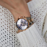 Michael Kors Bradshaw Chronograph Blue Dial Two Tone Steel Strap Watch For Women - MK6389 Buy Now By Michael Kors