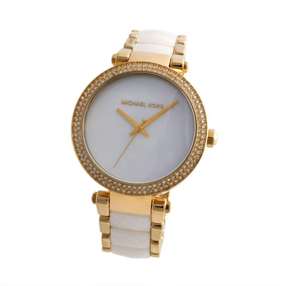 Michael Kors Parker Mother of Pearl Dial Two Tone Steel Strap Watch for Women - MK6400 Buy Now By Michael Kors