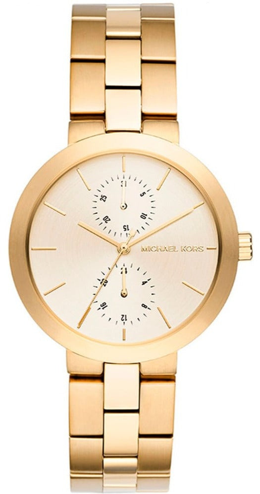 Michael Kors Garner Quartz Gold Dial Gold Steel Strap Watch For Women - MK6408 Buy Now By Michael Kors
