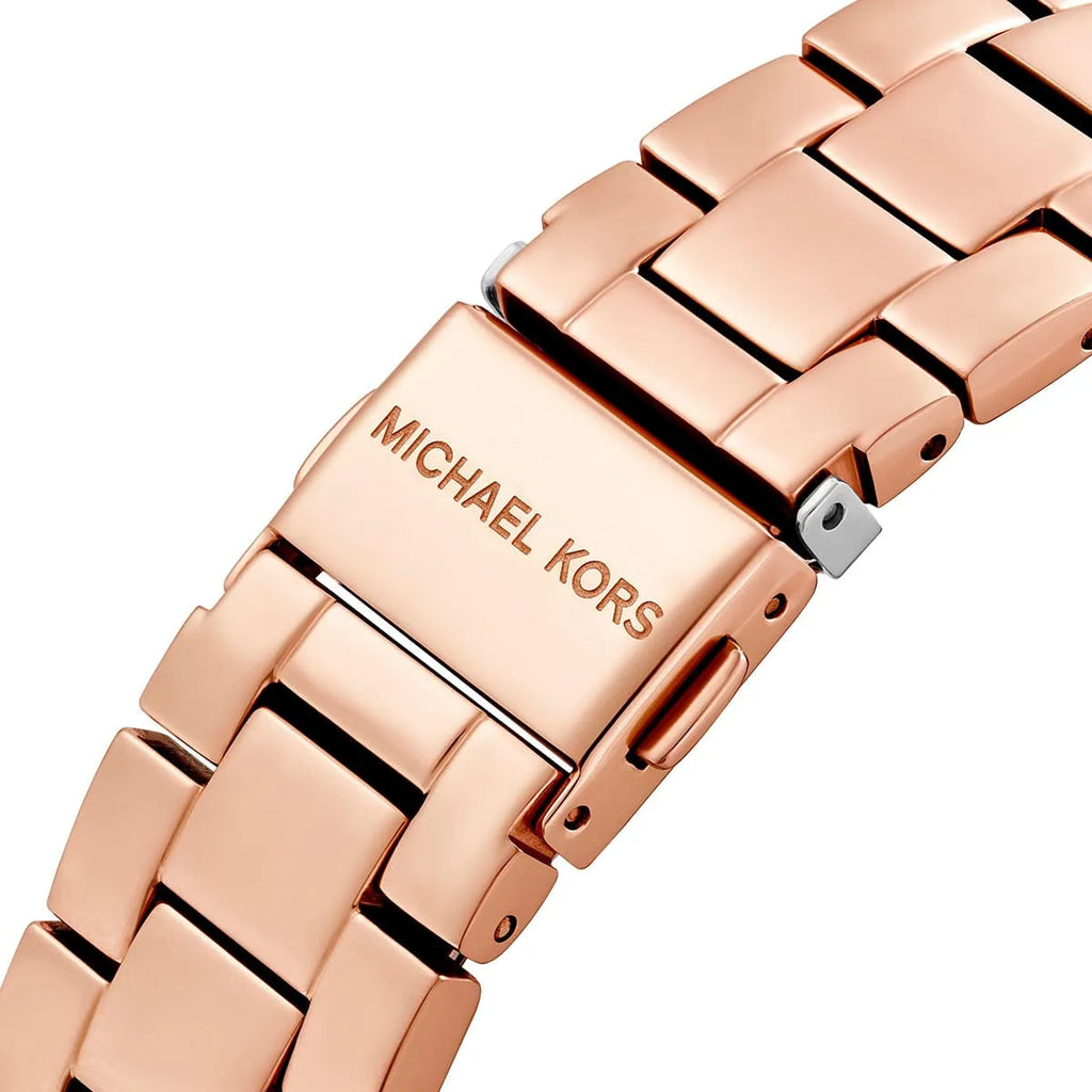 Michael Kors Ritz Chronograph Rose Gold Dial Rose Gold Steel Strap Watch For Women - MK6485 Buy Now By Michael Kors