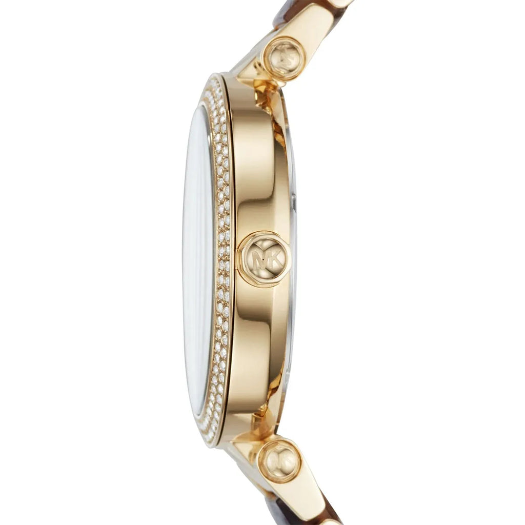 Michael Kors Parker Mother Of Pearl White Dial Two Tone Steel Strap Watch For Women - MK6518 Buy Now By Michael Kors