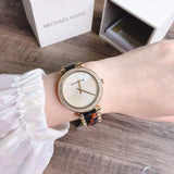 Michael Kors Parker Mother Of Pearl White Dial Two Tone Steel Strap Watch For Women - MK6518 Buy Now By Michael Kors