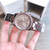 Michael Kors Ritz Chronograph Brown Dial Brown Steel Strap Watch For Women - MK6529 Buy Now By Michael Kors