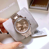 Michael Kors Ritz Chronograph Brown Dial Brown Steel Strap Watch For Women - MK6529 Buy Now By Michael Kors