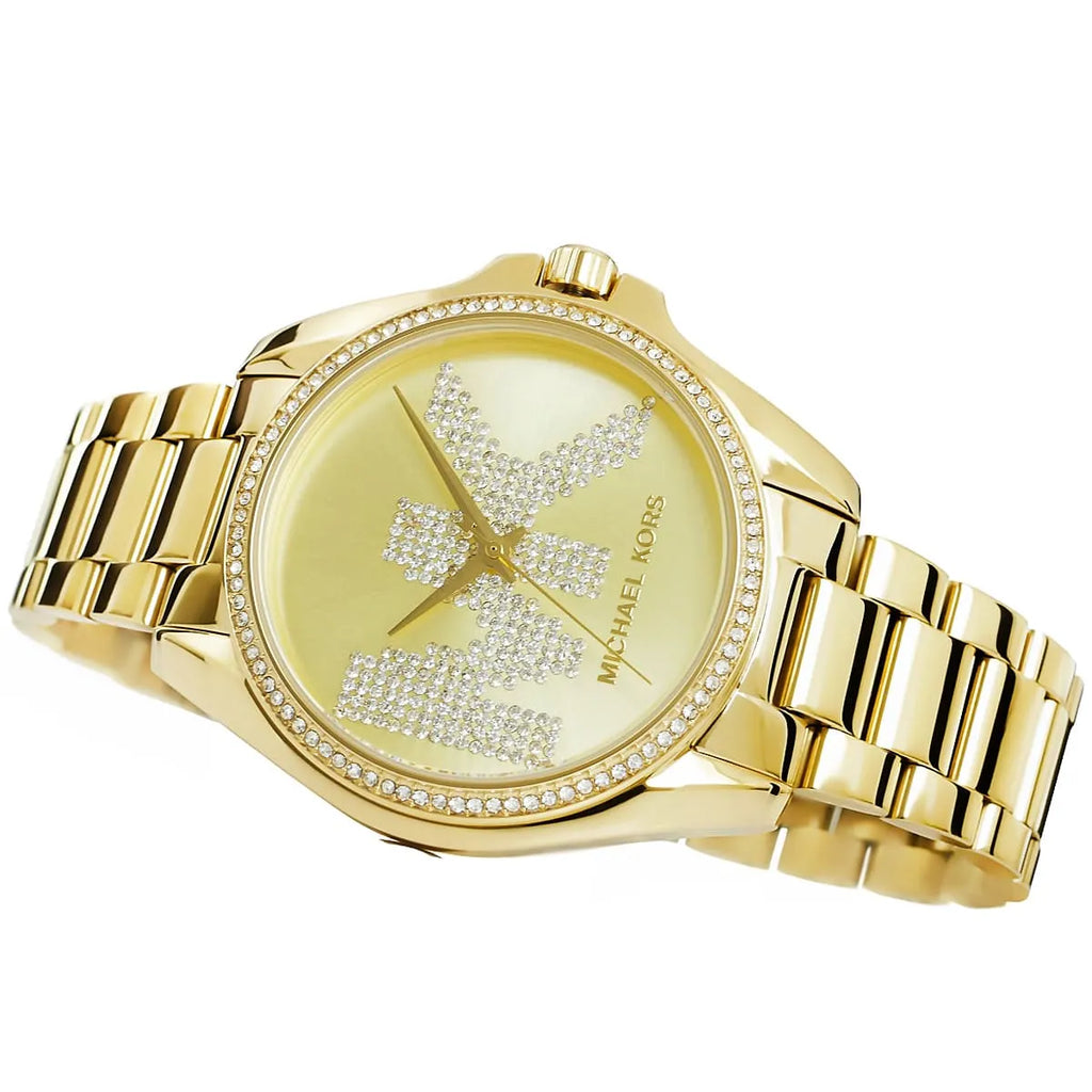 Michael Kors Bradshaw Quartz Gold Dial Gold Steel Strap Watch For Women - MK6555 Buy Now By Michael Kors