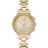 Michael Kors Sofie Chronograph Quartz Gold Dial Gold Steel Strap Watch For Women - MK6559 Buy Now By Michael Kors