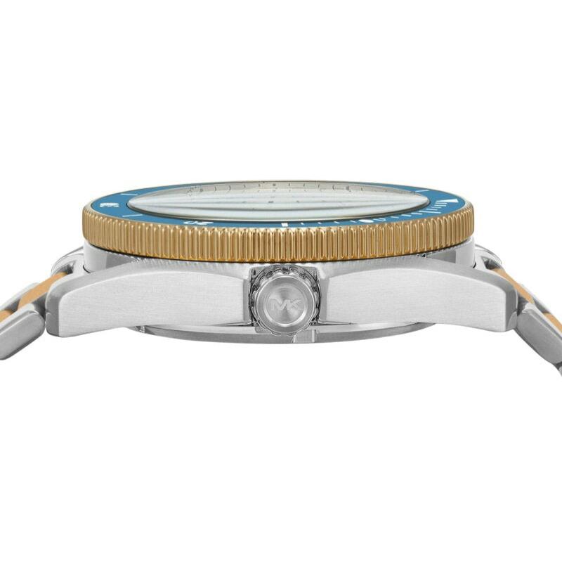 Michael Kors Maritime Three-Hand Blue Dial Two Tone Steel Strap Watch for Men - MK9169 Buy Now By Michael Kors