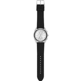 Michael Kors Hadyn Chronograph Silver Dial Black Rubber Strap Watch for Women - MK7486 Buy Now By Michael Kors