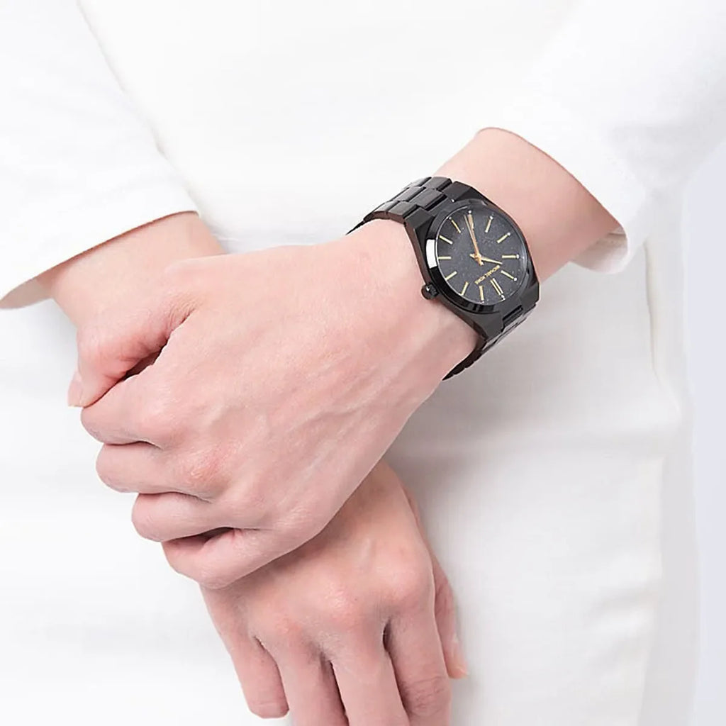 Michael Kors Channing Quartz Black Dial Black Steel Strap Watch For Women - MK6625 Buy Now By Michael Kors