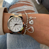 Michael Kors Channing Three Hand Silver Dial Silver Steel Strap Watch For Women - MK6626 Buy Now By Michael Kors