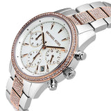 Michael Kors Ritz Chronograph White Dial Two Tone Steel Strap Watch For Women - MK6651 Buy Now By Michael Kors