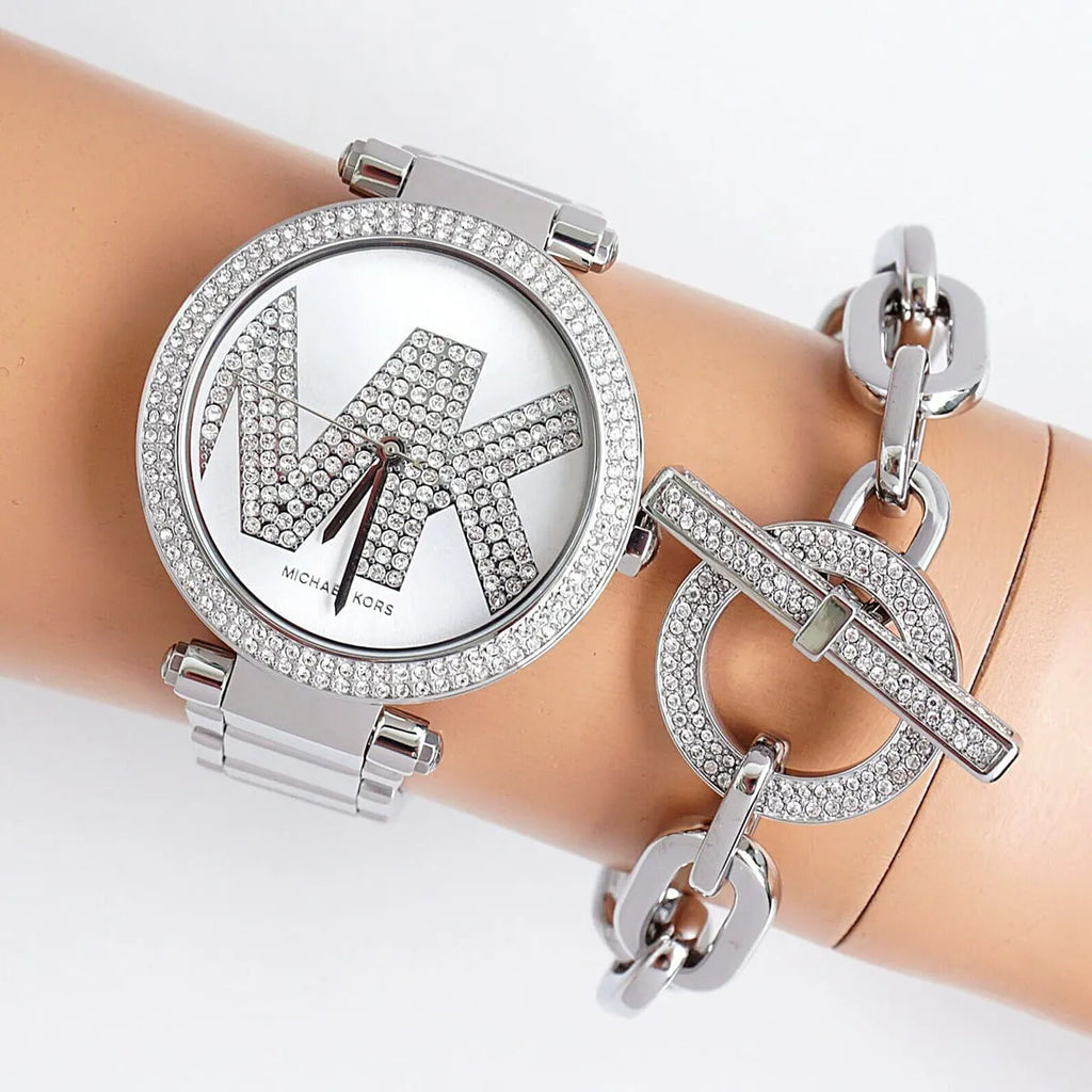 Michael Kors Parker Quartz Silver Dial Silver Steel Strap Watch For Women - MK6658 Buy Now By Michael Kors