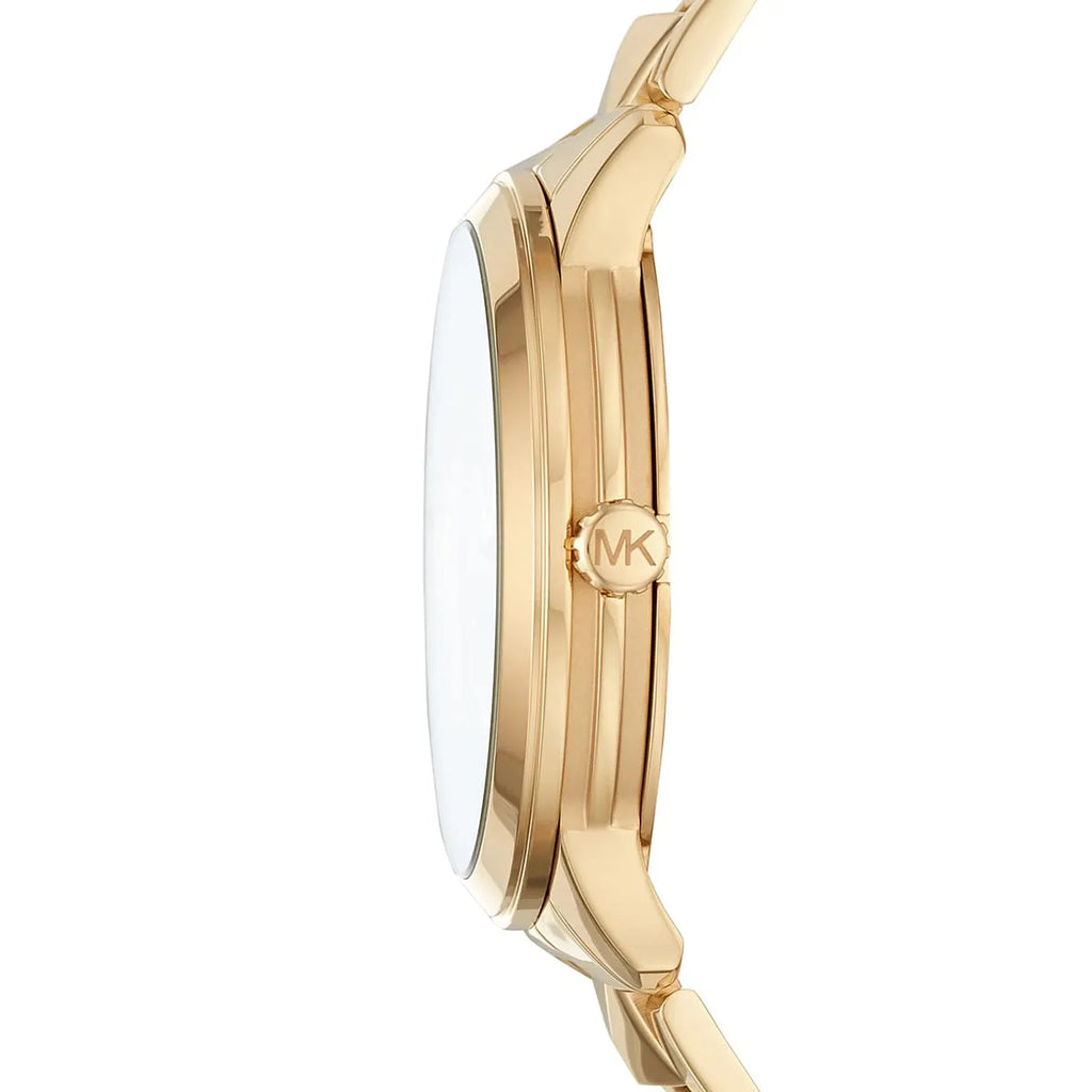 Michael Kors Runway Mercer Crystals Gold Dial Gold Steel Strap Watch For Women - MK6714 Buy Now By Michael Kors