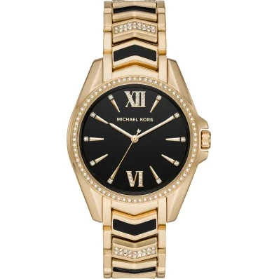 Michael Kors Whitney Quartz Black Dial Two Tone Steel Strap Watch For Women - MK6743 Buy Now By Michael Kors