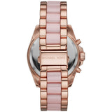 Michael Kors Bradshaw Chronograph Pink Dial Two Tone Steel Strap Watch For Women - MK6830 Buy Now By Michael Kors