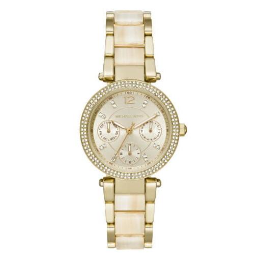 Michael Kors Parker Analog Gold Dial Gold Steel Strap Watch For Women - MK6833 Buy Now By Michael Kors