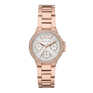Michael Kors Camille Multifunction White Dial Rose Gold Steel Strap Watch For Women - MK6845 Buy Now By Michael Kors