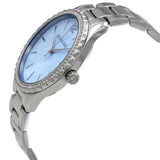 Michael Kors Layton Chronograph Mother of Pearl Blue Dial Silver Steel Strap Watch For Women - MK6847 Buy Now By Michael Kors