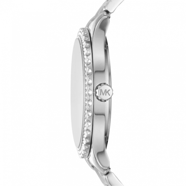 Michael Kors Layton Chronograph Mother of Pearl Blue Dial Silver Steel Strap Watch For Women - MK6847 Buy Now By Michael Kors