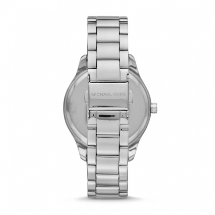 Michael Kors Layton Chronograph Mother of Pearl Blue Dial Silver Steel Strap Watch For Women - MK6847 Buy Now By Michael Kors