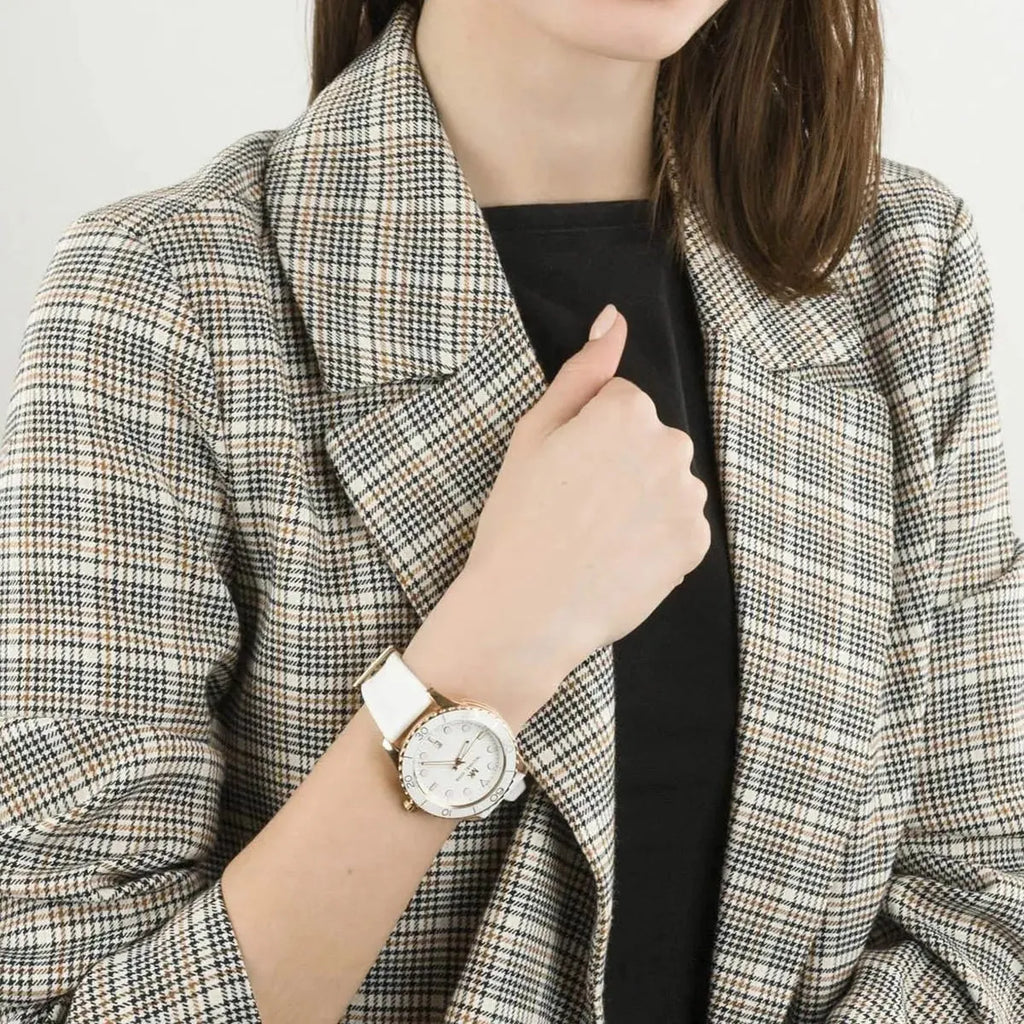 Michael Kors Runway Quartz White Dial White Rubber Strap Watch For Women - MK6853 Buy Now By Michael Kors