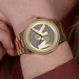 Michael Kors Ritz Pave Crystals Gold Dial Gold Steel Strap Watch for Women - MK6862 Buy Now By Michael Kors