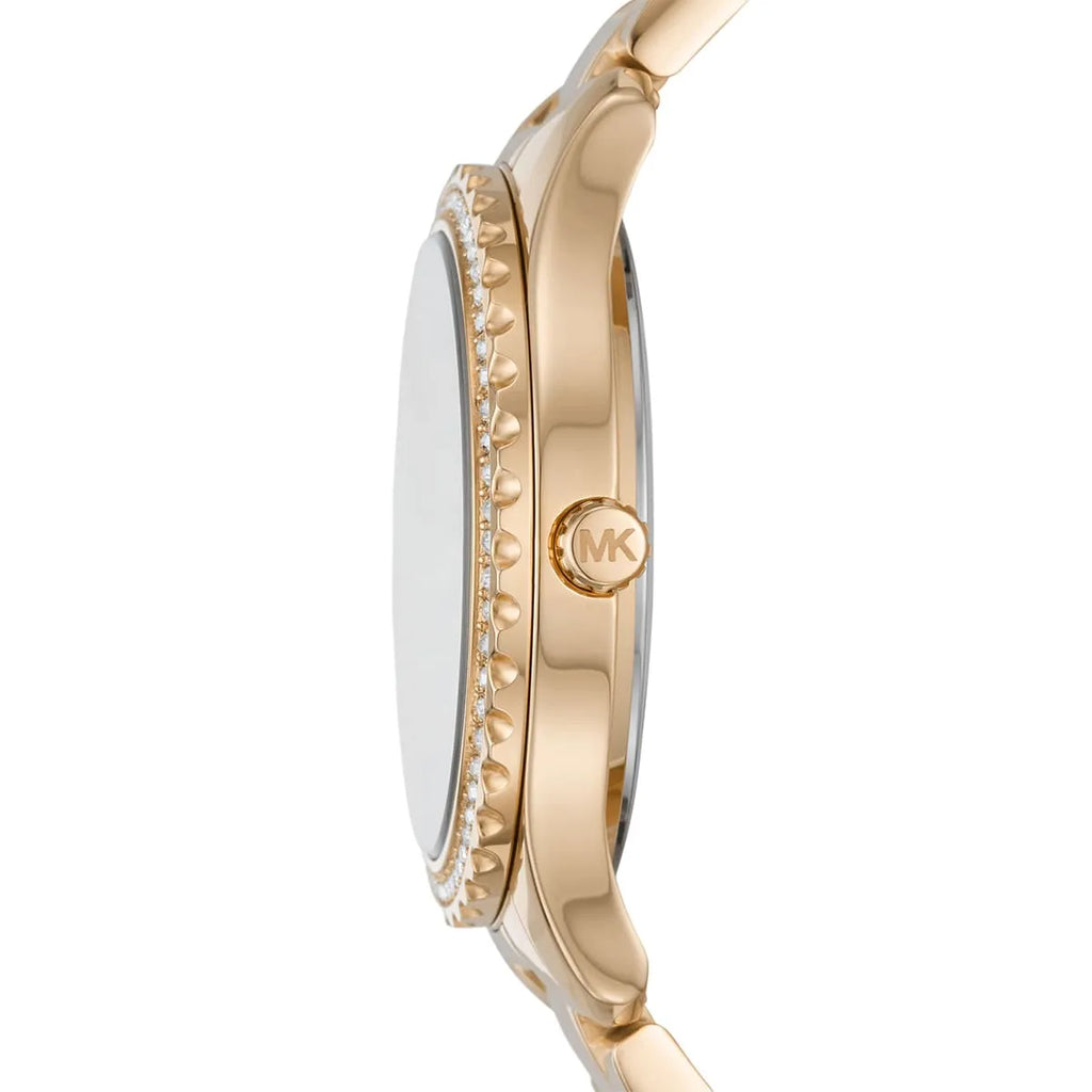 Michael Kors Layton Quartz Black Dial Gold Steel Strap Watch For Women - MK6892 Buy Now By Michael Kors