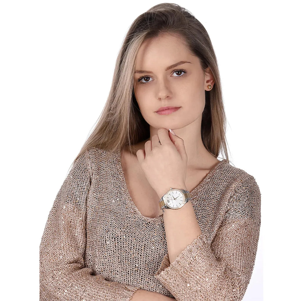 Michael Kors Layton Quartz Silver Dial Two Tone Steel Strap Watch For Women - MK6899 Buy Now By Michael Kors