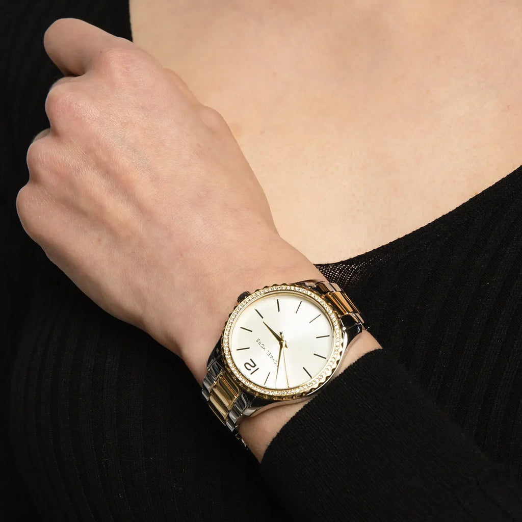 Michael Kors Layton Quartz Silver Dial Two Tone Steel Strap Watch For Women - MK6899 Buy Now By Michael Kors