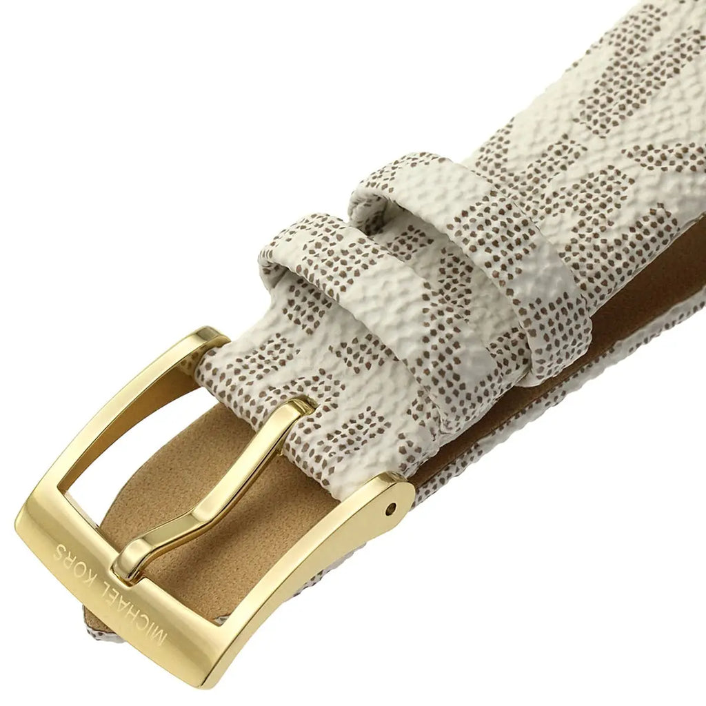 Michael Kors Parker Chronograph White Dial White Leather Strap Watch For Women - MK6916 Buy Now By Michael Kors