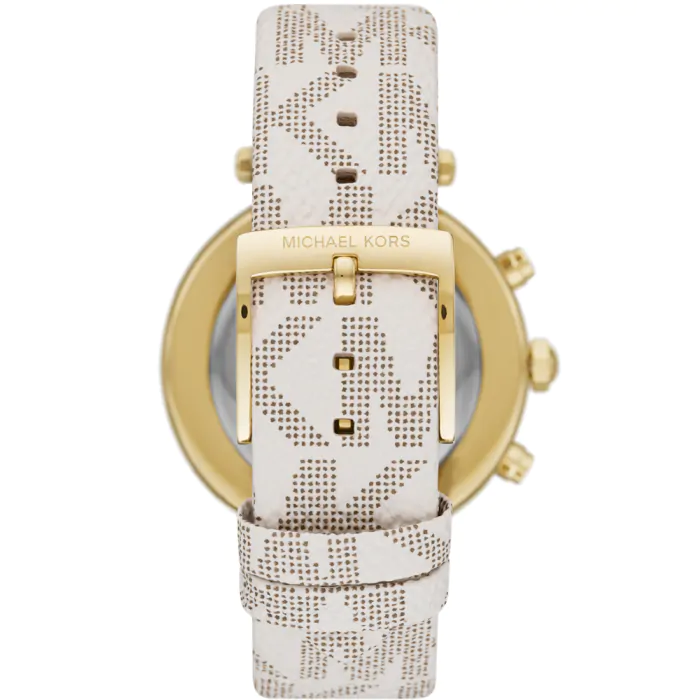 Michael Kors Parker Chronograph White Dial White Leather Strap Watch For Women - MK6916 Buy Now By Michael Kors