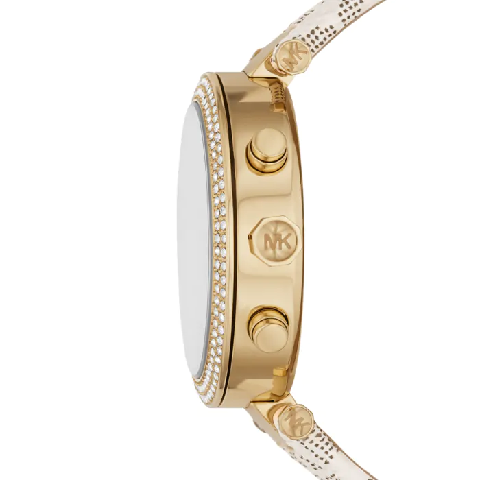 Michael Kors Parker Chronograph White Dial White Leather Strap Watch For Women - MK6916 Buy Now By Michael Kors