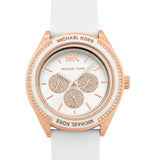 Michael Kors Oversized Sport Quartz White Dial White Rubber Strap Watch For Women - MK6945 Buy Now By Michael Kors