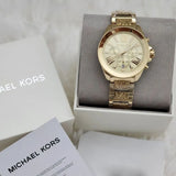 Michael Kors Wren Chronograph Gold Dial Gold Steel Strap Watch for Women - MK6952 Buy Now By Michael Kors