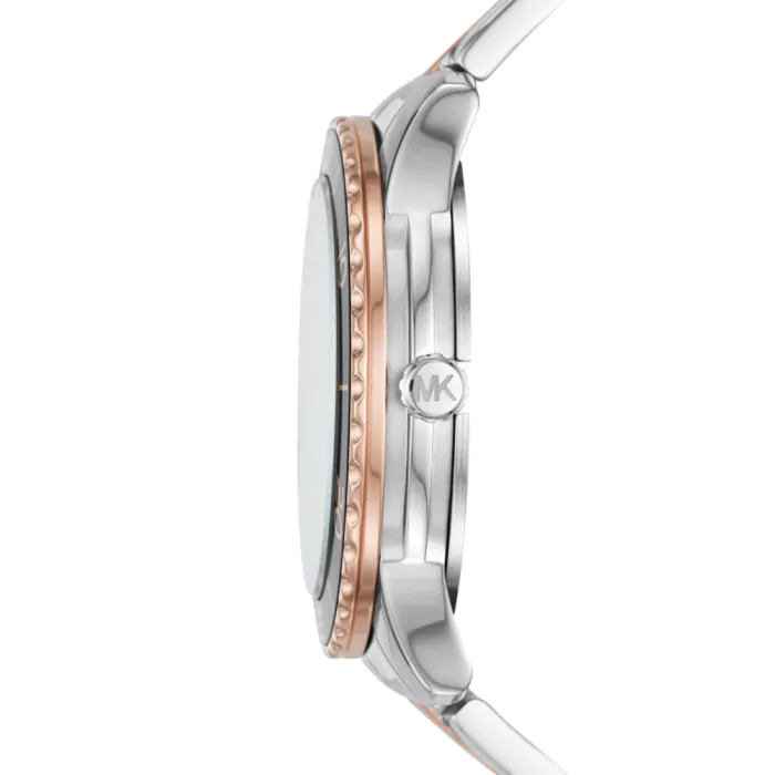 Michael Kors Runway Quartz Black Dial Two Tone Steel Strap Watch For Women - MK6960 Buy Now By Michael Kors