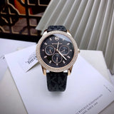 Michael Kors Tibby Multifunction Black Dial Black Leather Strap Watch For Women - MK6968 Buy Now By Michael Kors