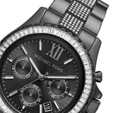 Michael Kors Everest Chronograph Black Dial Grey Steel Strap Watch For Women - MK6974 Buy Now By Michael Kors