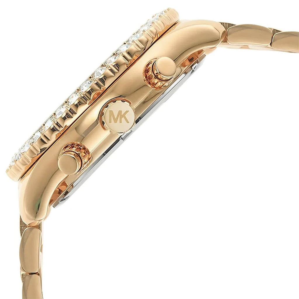 Michael Kors Layton Chronograph Gold Dial Gold Steel Strap Watch For Women - MK6977 Buy Now By Michael Kors