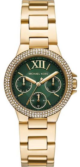 Michael Kors Camille Multifunction Green Dial Gold Steel Strap Watch For Women - MK6981 Buy Now By Michael Kors