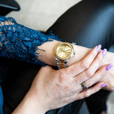 Michael Kors Lennox Three-Hand Gold Dial Two Tone Steel Strap Watch For Women - MK6988 Buy Now By Michael Kors