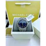 Michael Kors Lennox Three Hand Blue Dial Silver Steel Strap Watch For Women - MK6990 Buy Now By Michael Kors