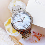 Michael Kors Mindy White Dial Silver Steel Strap Watch For Women - MK7075 Buy Now By Michael Kors