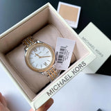 Michael Kors Mindy Three Hand White Dial Two Tone Steel Strap Watch For Women - MK7084 Buy Now By Michael Kors