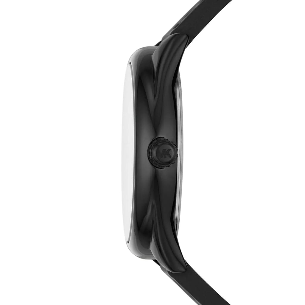 Michael Kors Janelle Quartz Silver Dial Black Rubber Strap Watch For Women - MK7138 Buy Now By Michael Kors