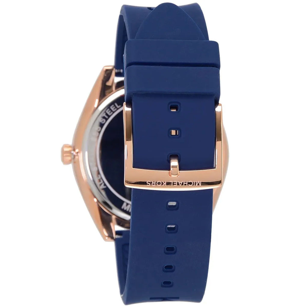 Michael Kors Janelle Three Hand Blue Dial Blue Rubber Strap Watch For Women - MK7140 Buy Now By Michael Kors